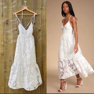 Lulu's White Backless Dress